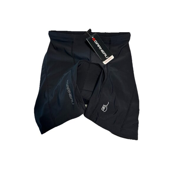 NWT Garneau Men's XL Black Gel Cycling Bike Shorts Padded Anti Slip Legs Tri - Picture 1 of 11